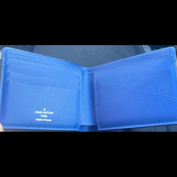 New Blue Louis Vuitton Men’s Wallet - Picture 5 of 6